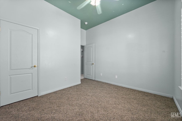 200 Justin Ct, Shafter, CA 93263 - unfurnished bedroom featuring carpet floors and a ceiling fan