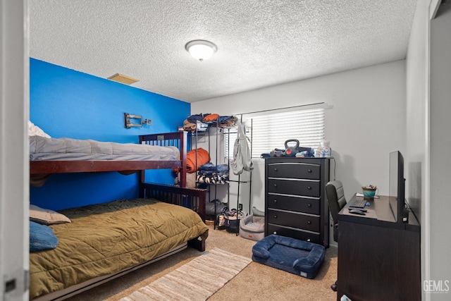 262 Olson Ave, Shafter, CA 93263 - bedroom with carpet and a textured ceiling