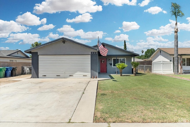 262 Olson Ave, Shafter, CA 93263 - ranch-style home with an attached garage, concrete driveway, and crawl space