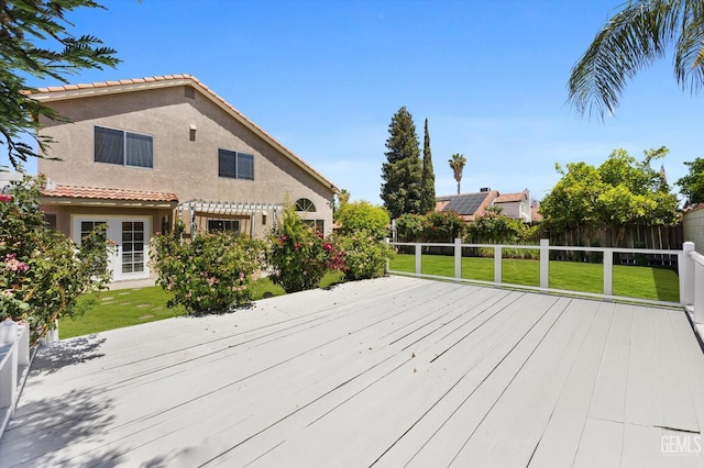 6209 Ambergrove St, Bakersfield, CA 93313 - wooden deck featuring a fenced backyard