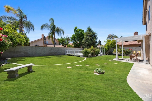6209 Ambergrove St, Bakersfield, CA 93313 - fenced backyard featuring a patio