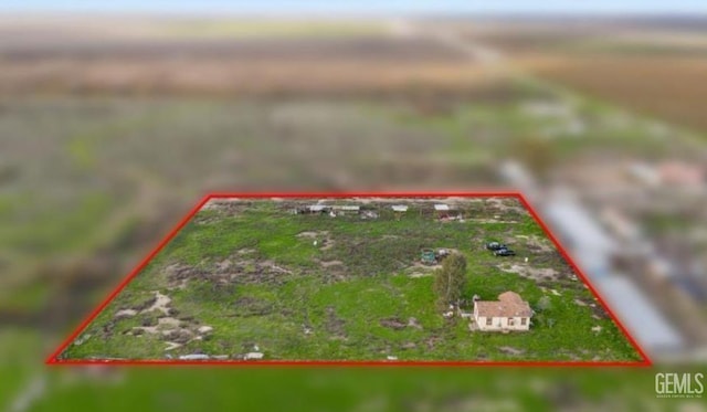 28112 Pond Rd, Wasco, CA 93280 - overview of rural landscape featuring property boundaries highlighted