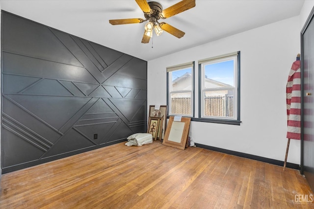 13754 Rosedale Hwy, Bakersfield, CA 93314 - empty room featuring wood-type flooring and ceiling fan