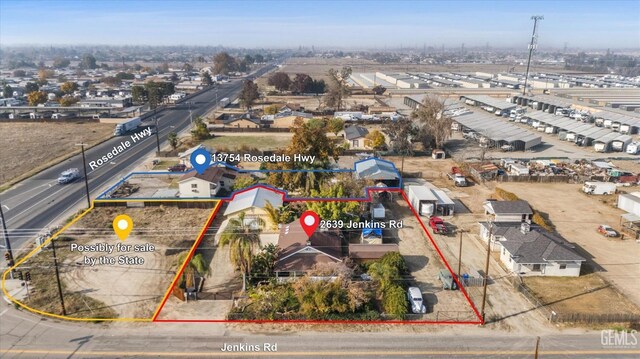 13754 Rosedale Hwy, Bakersfield, CA 93314 - drone / aerial view