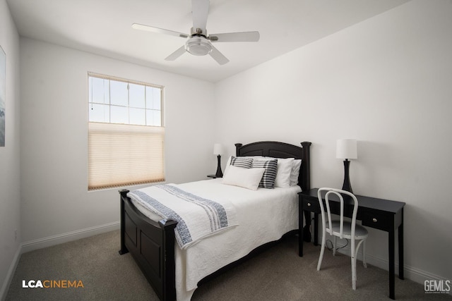 3312 Whispering Brook Ln, Shafter, CA 93263 - bedroom featuring carpet and a ceiling fan