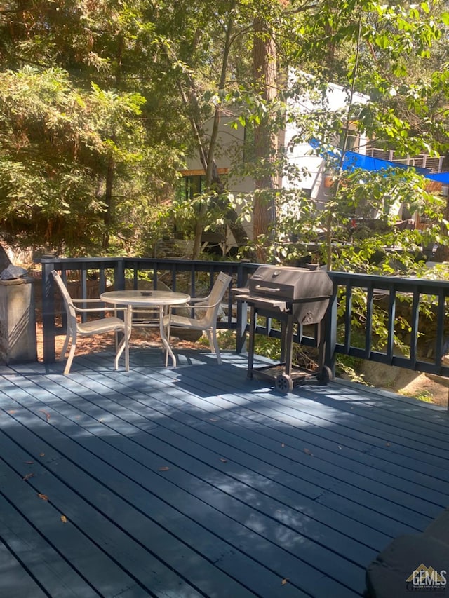 44212 Old Stage Rd, Posey, CA 93260 - wooden terrace featuring outdoor dining space and area for grilling