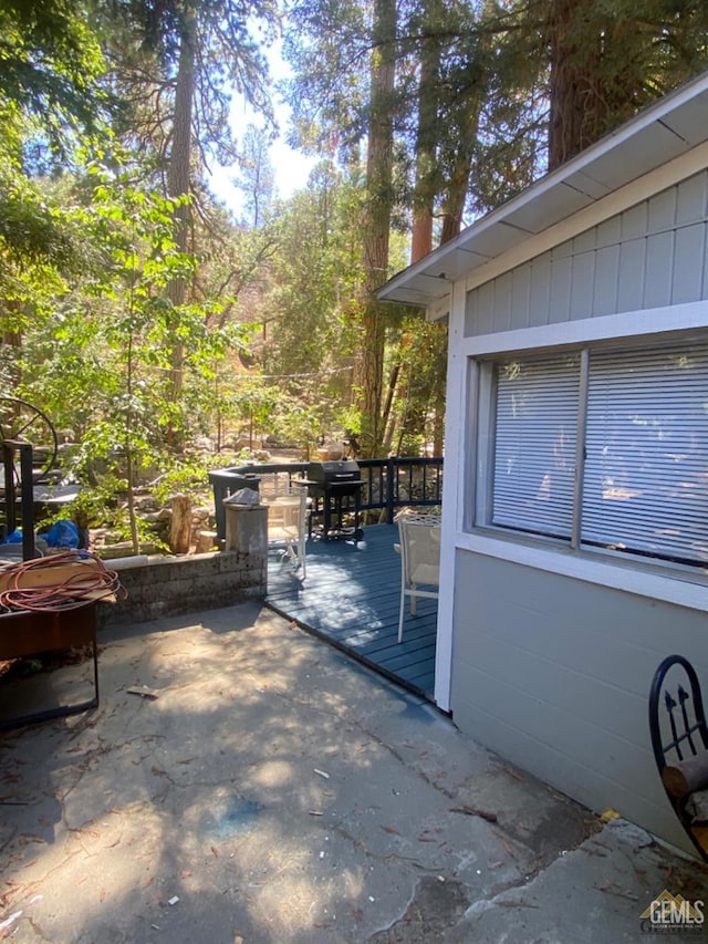 44212 Old Stage Rd, Posey, CA 93260 - view of patio / terrace with a wooden deck and a grill