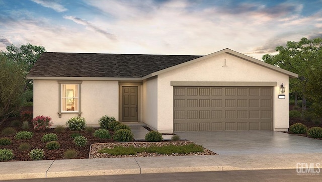 ranch-style house with a garage