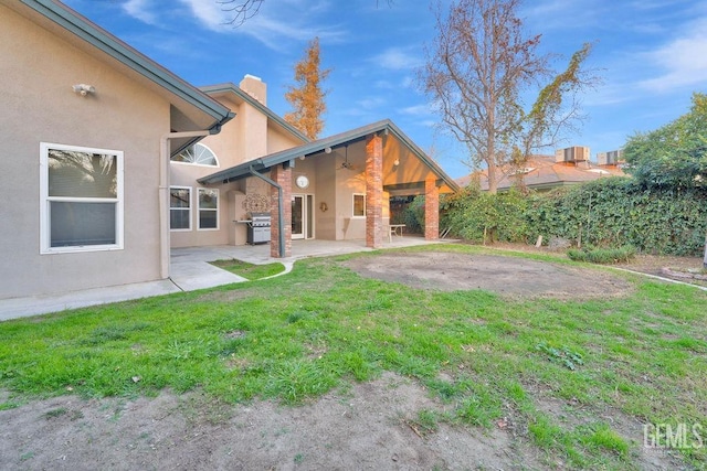 view of yard with a patio area