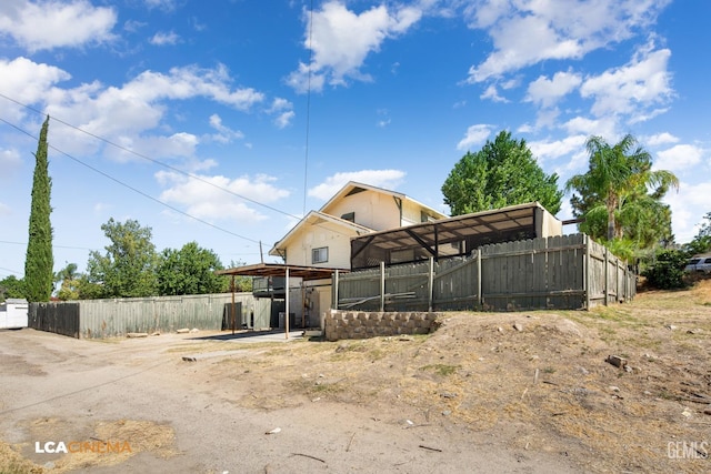 exterior space featuring an outdoor structure