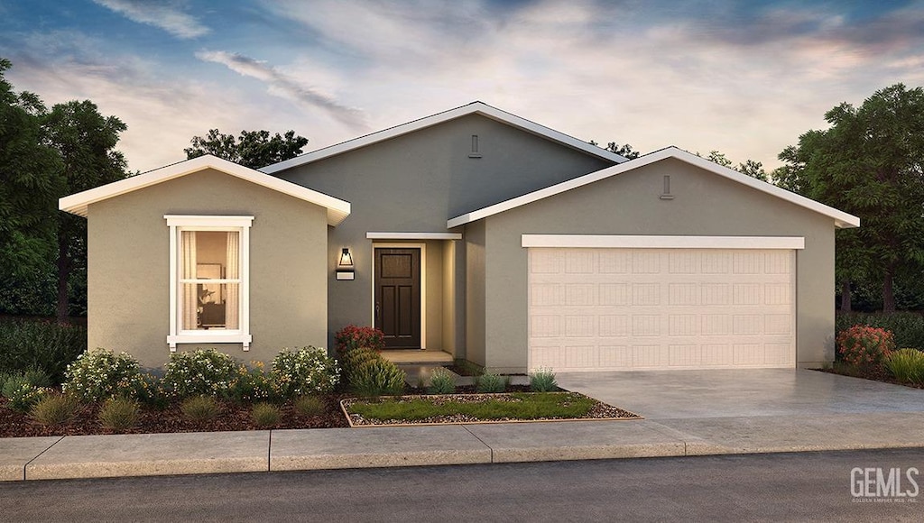 ranch-style house with a garage