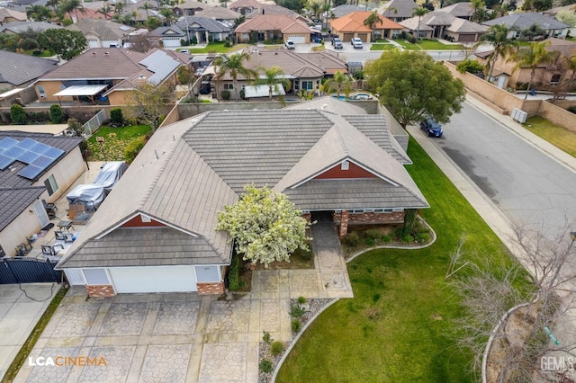 birds eye view of property featuring a residential view