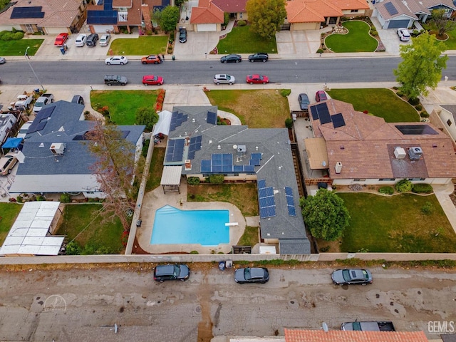 bird's eye view featuring a residential view