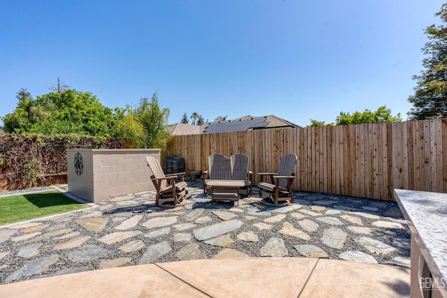 1904 Cricket Park Ct, Bakersfield, CA 93311 - view of patio featuring a fenced backyard