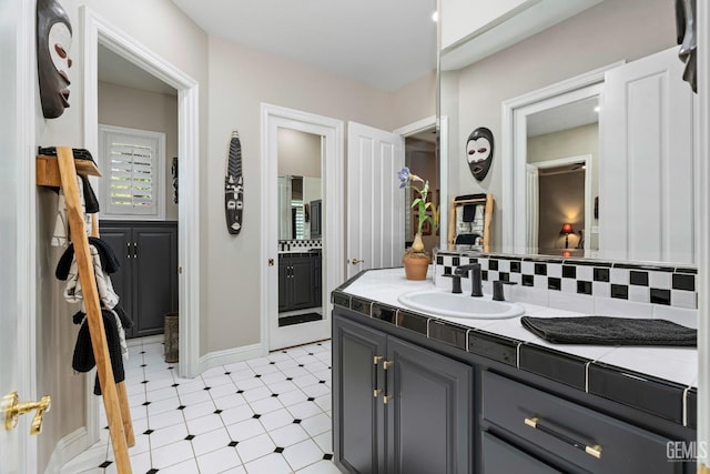 1904 Cricket Park Ct, Bakersfield, CA 93311 - bathroom featuring tile patterned floors and vanity