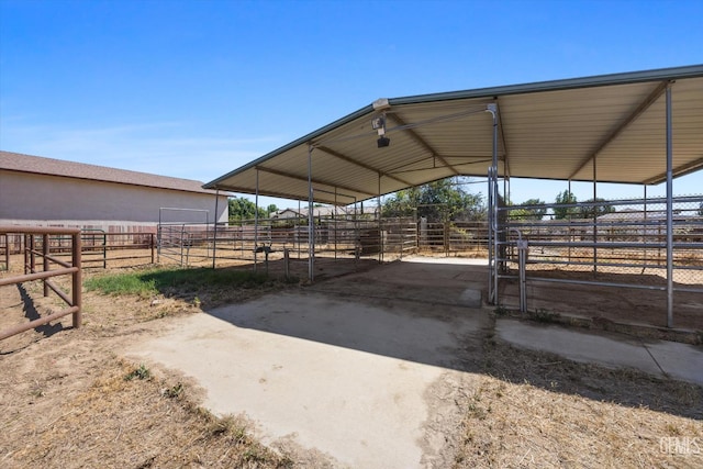 view of stable