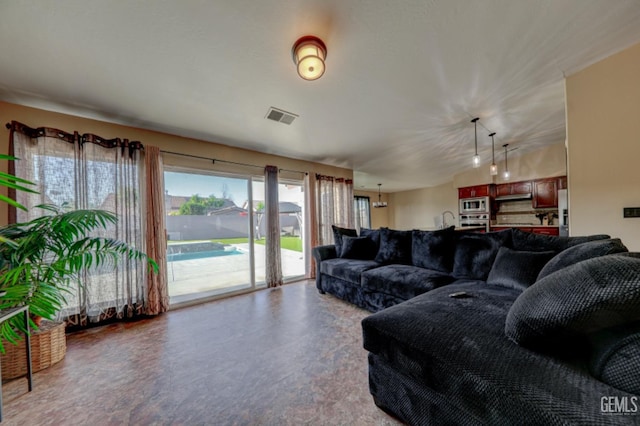 4716 Ambrister Dr, Bakersfield, CA 93313 - living room featuring visible vents