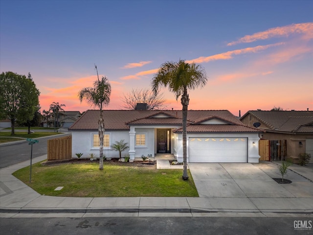 ranch-style house with a garage