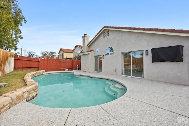 view of pool with a patio