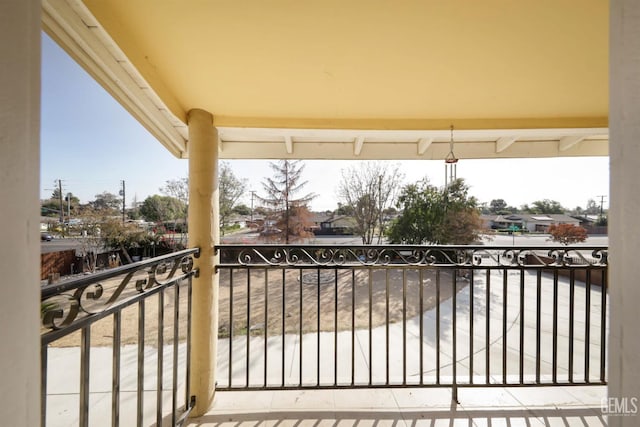 view of balcony