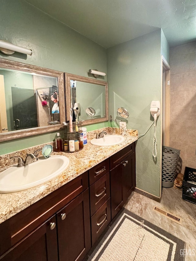 bathroom featuring vanity