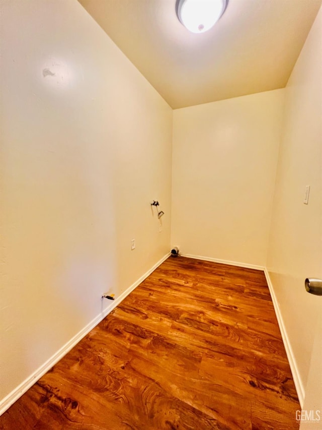 unfurnished room featuring wood-type flooring