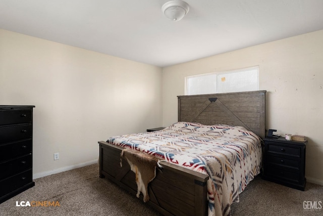 bedroom with carpet