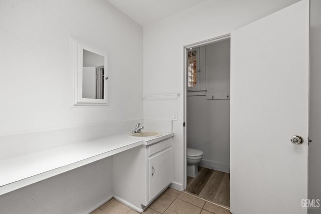 2310 B St, Bakersfield, CA 93301 - bathroom featuring vanity and tile patterned floors