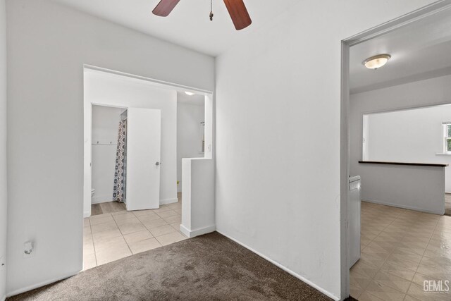 2310 B St, Bakersfield, CA 93301 - unfurnished room featuring a ceiling fan and tile patterned flooring
