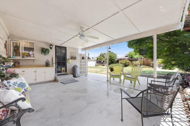 3808 Navajo Ave, Bakersfield, CA 93309 - view of patio with ceiling fan