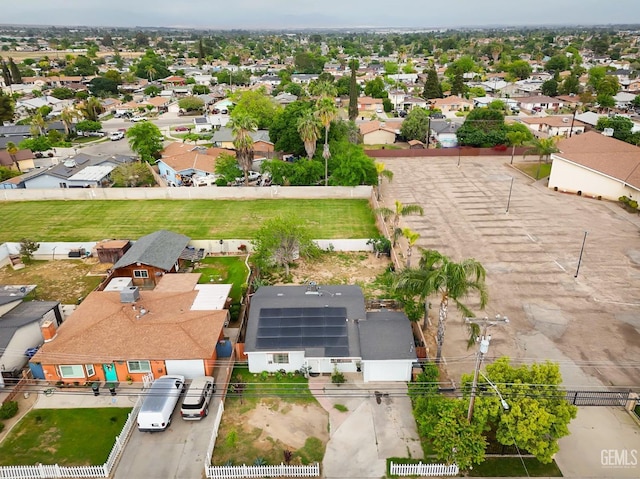 bird's eye view featuring a residential view
