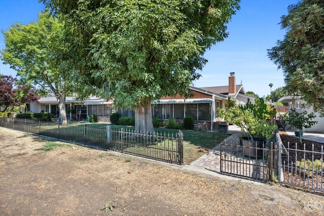 6309 Desert Hills Ave, Bakersfield, CA 93309 - view of front of house featuring a sunroom