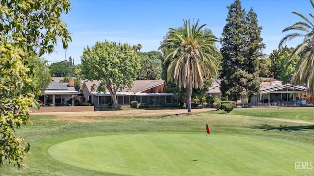 6309 Desert Hills Ave, Bakersfield, CA 93309 - view of property's community featuring golf course view and an area to practice putting