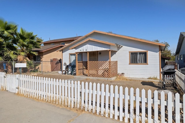 view of bungalow-style home