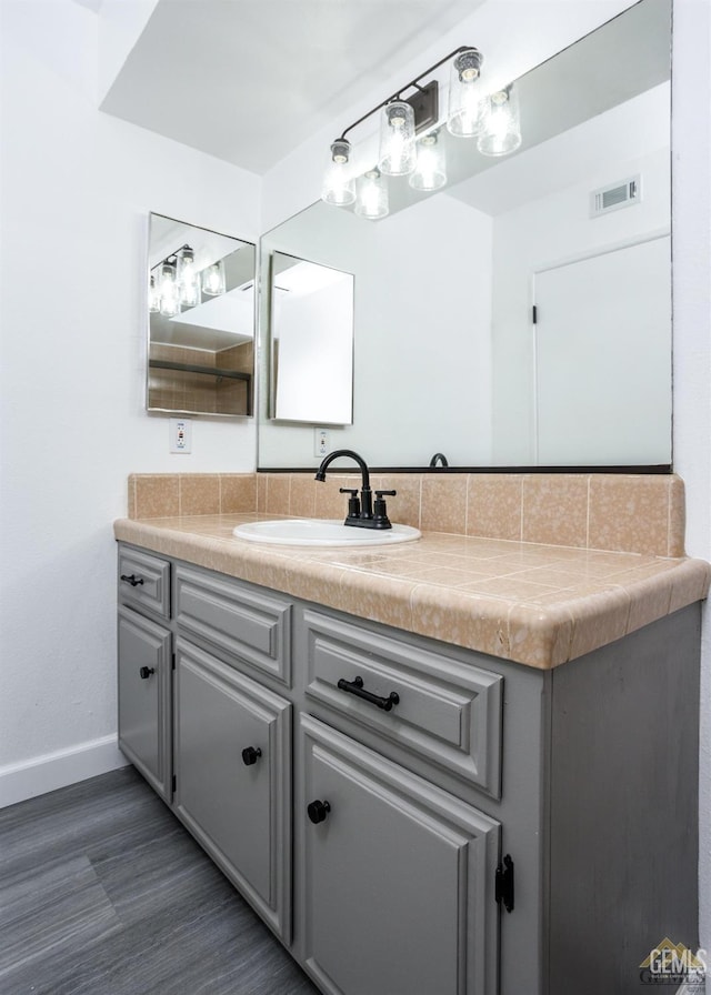 bathroom with vanity