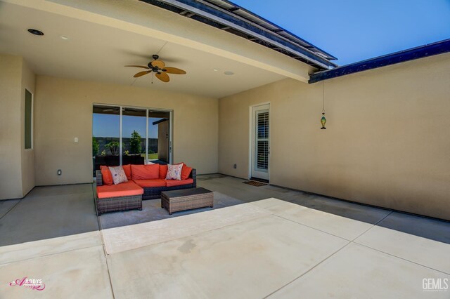 802 Barre Ct, Bakersfield, CA 93314 - view of patio / terrace featuring ceiling fan and an outdoor hangout area