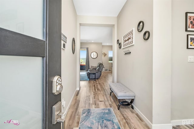 802 Barre Ct, Bakersfield, CA 93314 - hallway with light wood-style flooring