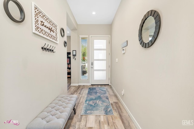 802 Barre Ct, Bakersfield, CA 93314 - entryway with wood finished floors and recessed lighting