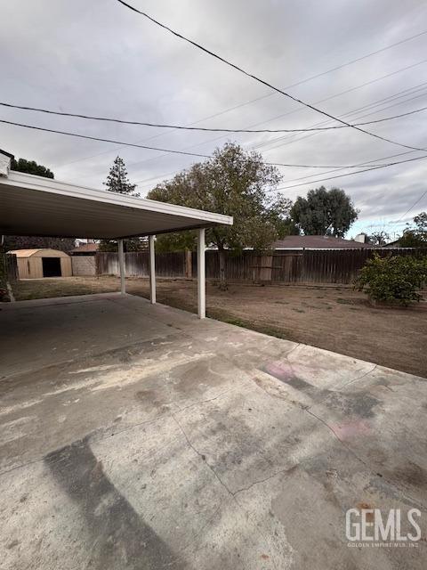 view of car parking