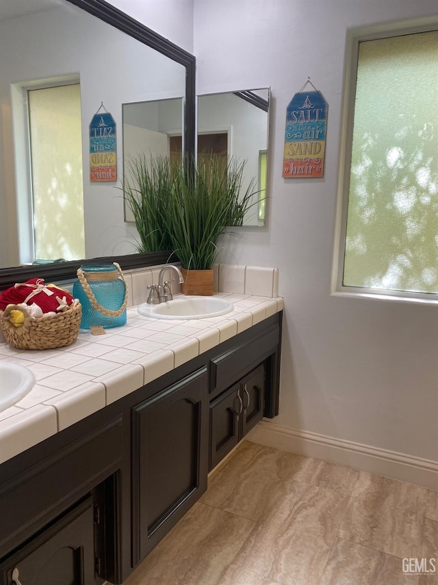 bathroom with vanity