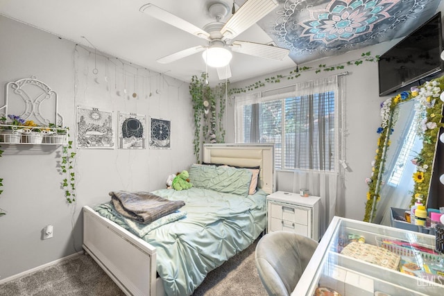 5000 Rogue Water Ct, Bakersfield, CA 93313 - carpeted bedroom with a ceiling fan