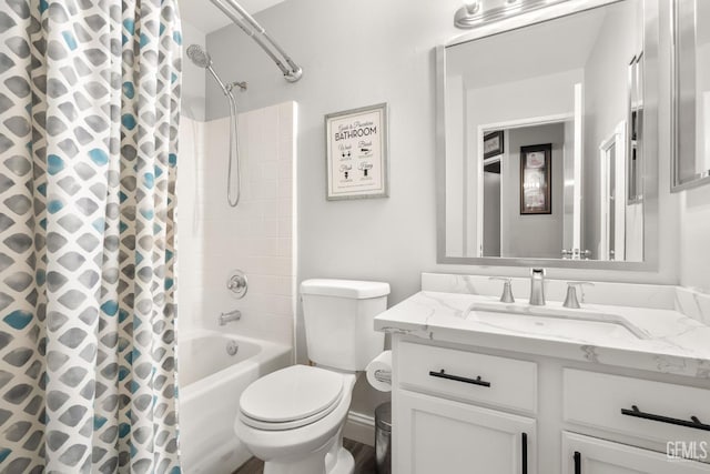 5000 Rogue Water Ct, Bakersfield, CA 93313 - bathroom featuring vanity and shower / bathtub combination with curtain