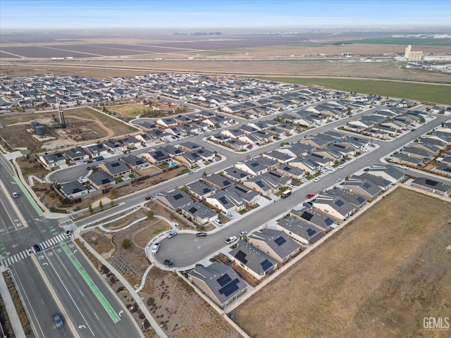 drone / aerial view with a residential view