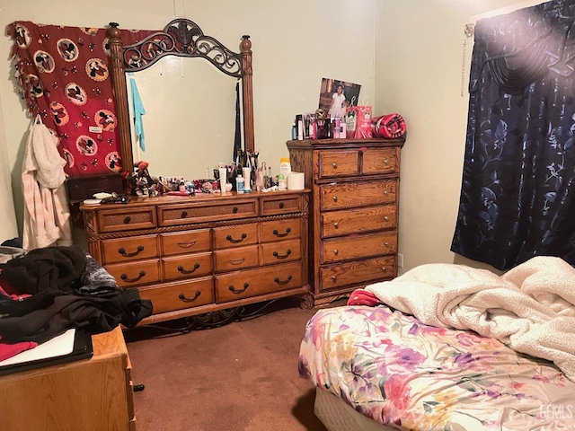 bedroom with carpet flooring