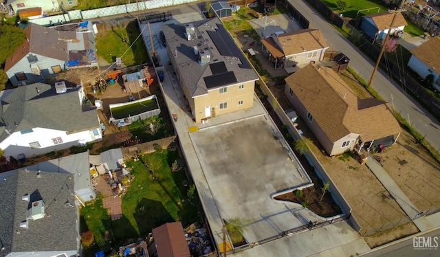 bird's eye view featuring a residential view