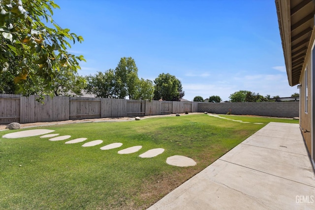 9711 Boothbay Harbour Dr, Bakersfield, CA 93314 - view of yard with a patio area