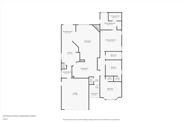5812 Seasons Valley Ct, Bakersfield, CA 93313 - view of property floor plan