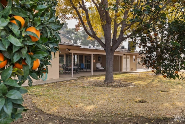 back of house featuring a patio area