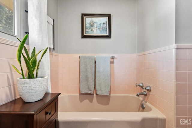 bathroom with a bathtub