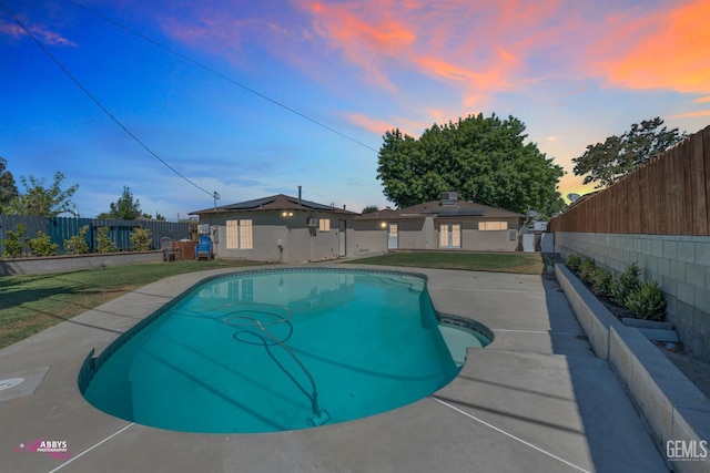 1825 Camino Primavera, Bakersfield, CA 93306 - view of swimming pool featuring a fenced backyard and a patio